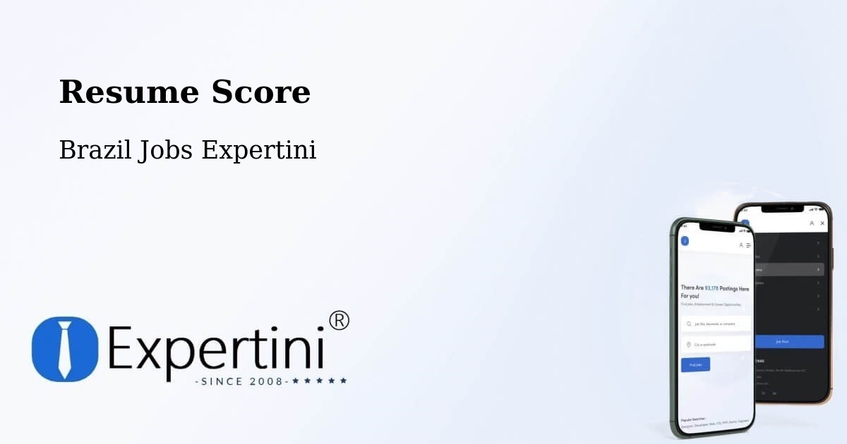 Resume Score & Job Description Match Tool – Miranda - Brazil Jobs Expertini